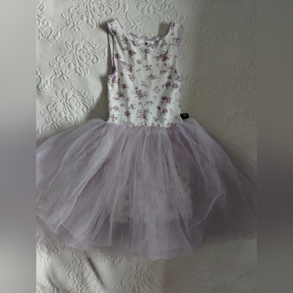 Purple Flower Tutu Dress 2T - Picture 7 of 7